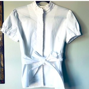 Worthington Pie Collar Tie Blouse MP